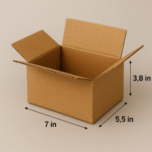 Buy 3-Ply 7×5.5×3.8 inches Brown Corrugated Boxes