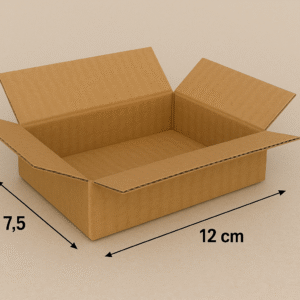 Buy 3-Ply 12×7.5×2.5 inches Brown Corrugated Boxes