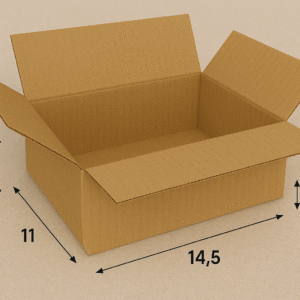 Buy 3-Ply 14.5×11×3.5 inches Brown Corrugated Boxes