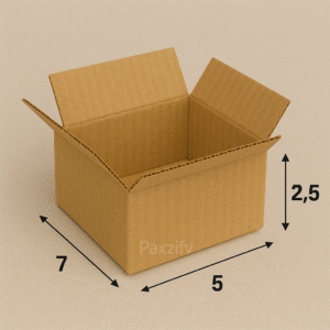 Buy 3-Ply 7×5×2.5 inches Brown Corrugated Boxes