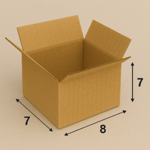 Buy 3-Ply 7×8×7 inches Brown Corrugated Boxes