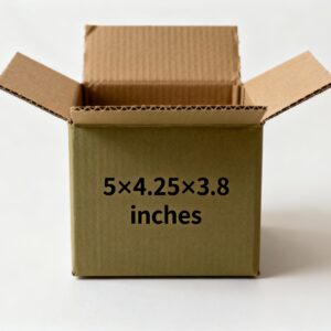 Buy 3-Ply 5×4.25×3.8 inches Brown Corrugated Boxes
